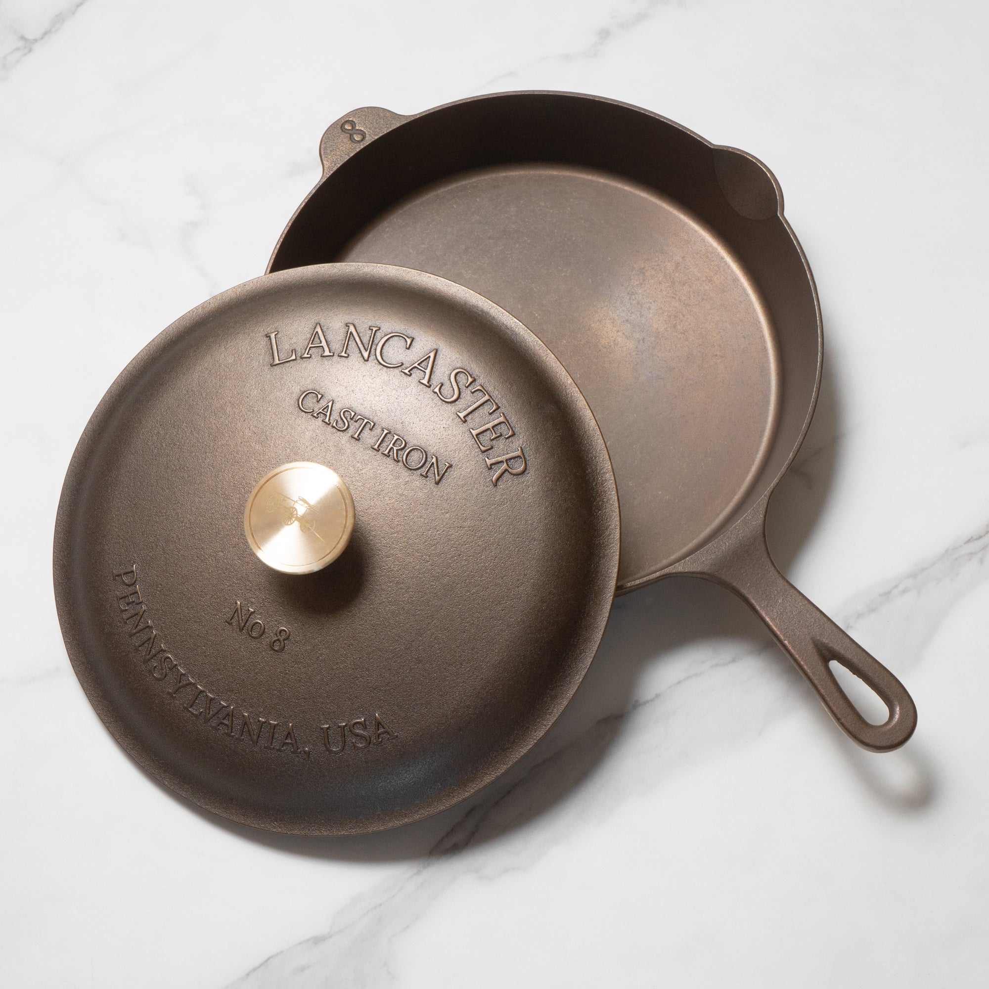 Lancaster No. 8 Cast Iron Skillet - Image 8